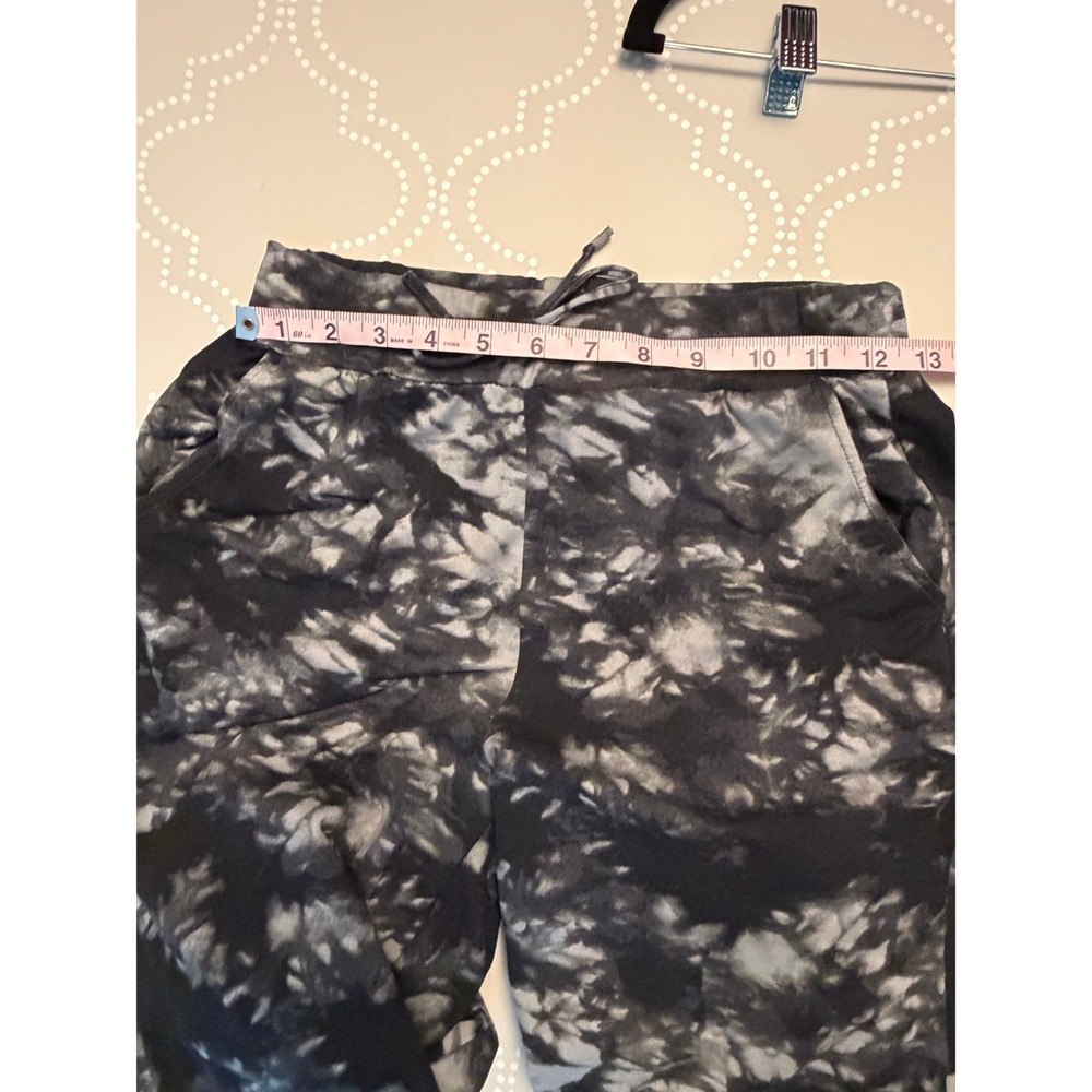 ShoSho Super Soft Jogger Sweatpants Tie Dye Print Black Grey XS/S EUC - Picture 9 of 10
